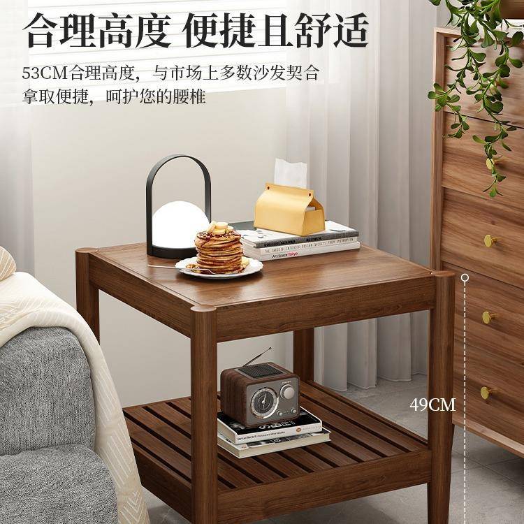 木桌子边几茶几客实厅家CPY用现代床方头柜子家阳台正方形居茶桌