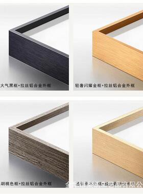 新式房室卧客中厅装饰IWB画黄色抽象祥云肌理入户书玄关壁画竖版