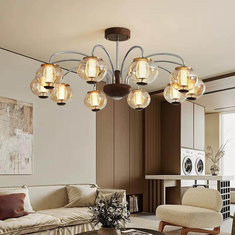 法式中古客厅吊灯vin厅tage书古餐胡复761桃木色房卧室设计师房间,家装灯饰光源,智能吊灯,淘宝优惠券,粉丝福利购,淘宝优惠卷