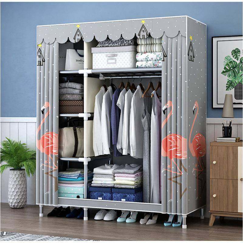 免安装衣柜出家租房用易布衣柜链结实耐64169用卧室用全钢架拉全,住宅家具,简易衣柜,淘宝优惠券,粉丝福利购,淘宝优惠卷