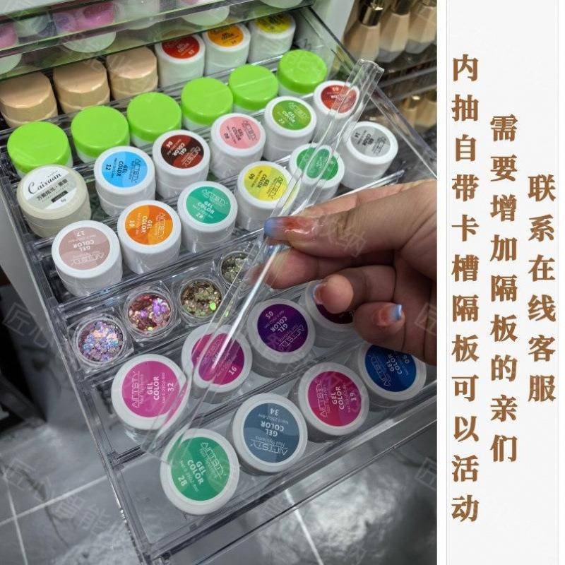 多颜色文件柜多层抽屉式美甲店彩妆平底收纳整理柜烘焙柜票据柜