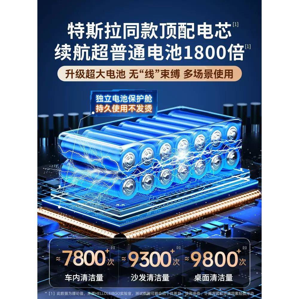 车载吸尘器车用无线充电汽车家用大吸力功率小型手持迷你车内