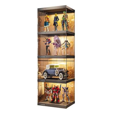 展示盒积木收纳架亚克力仿EQR透明模型防尘子高玩具展示达柜