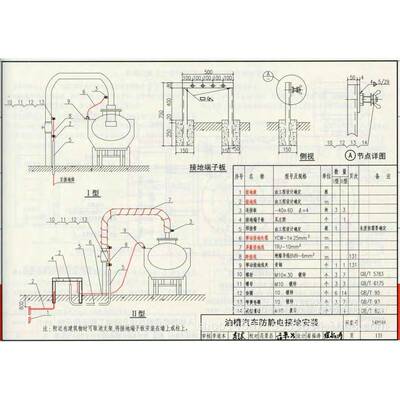槽汽车防电接油地防静电临时接地装置14D504静IKL-JDJDI型