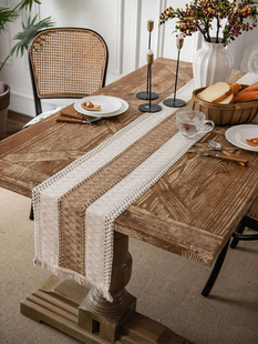 速发复古布艺桌旗柜桌旗布茶装 电视餐桌布禅意茶席几饰布长条