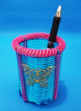 速发(笔筒品办公摆件办公用)手工礼作小制物教师节