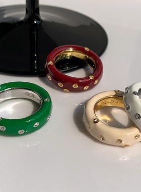 速发BV。镶钻独特轻奢小众设计时尚个性高级感食指指环