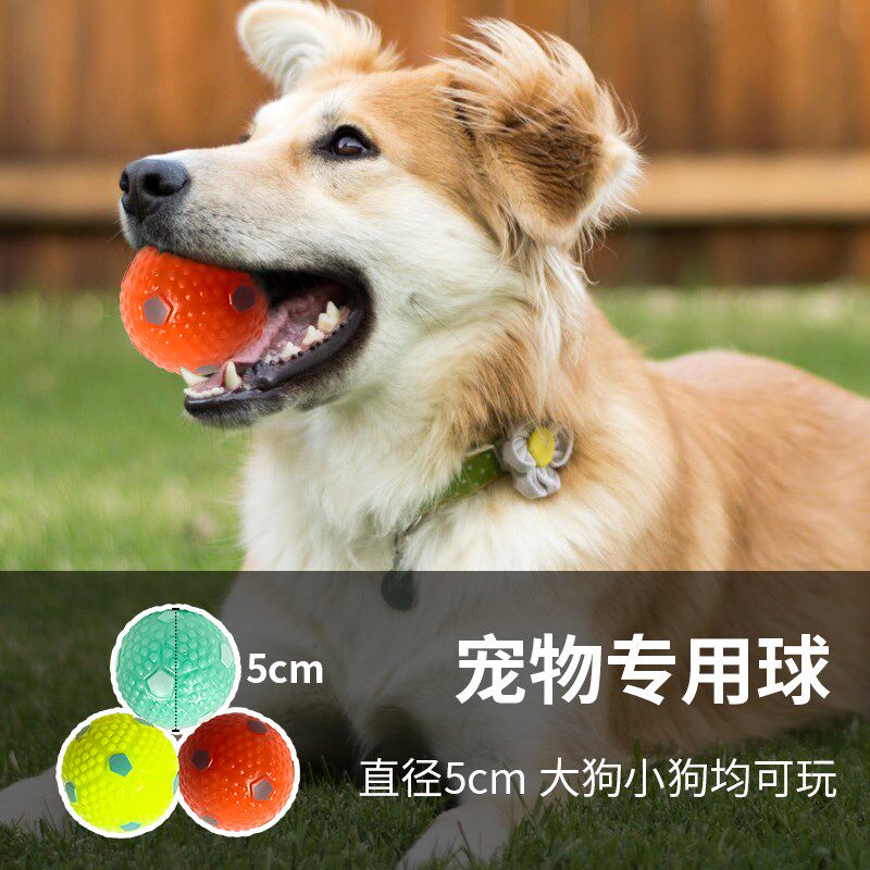 狗狗宠物橡胶弹力球玩p具球大小型犬磨牙耐咬幼犬宠物狗训练空心