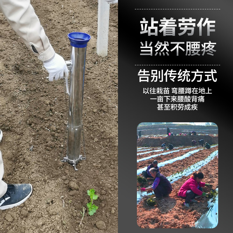 栽苗种菜b神器全自动辣椒移苗插烟移栽器玉米种植机移植树农用工