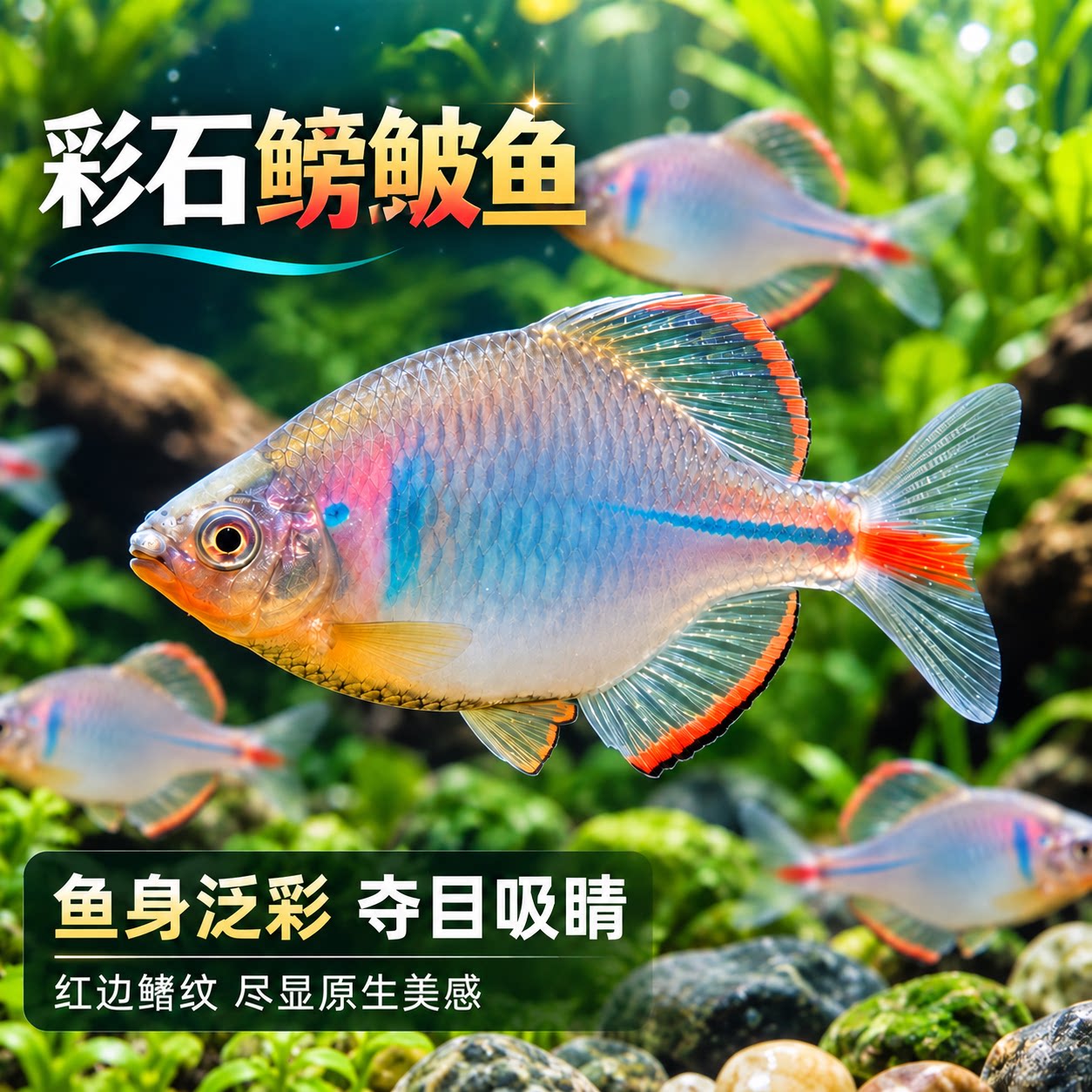 中华彩石鳑鲏鱼原生溪流高体旁皮鱼群游除藻工具冷水鱼温顺观赏鱼