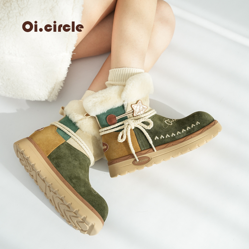 原创厚底增高雪地靴保暖