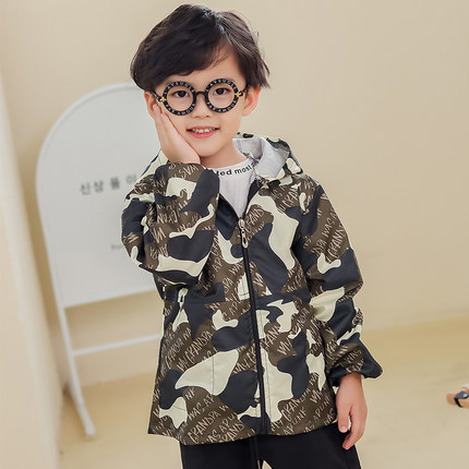 画画罩衣儿童防水秋冬季薄款y宝宝吃饭围兜男孩连帽绘画羽绒服围