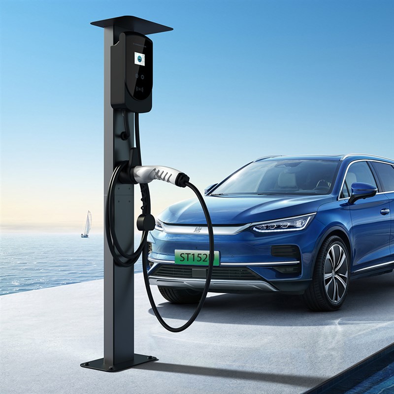 厂家供应新能源电动汽车充电桩立柱小区户外落地固定充电桩支架