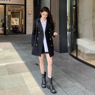 风衣外套女小个子2024春秋季 气质女装 新款 时尚 休闲韩系宽松版 短款