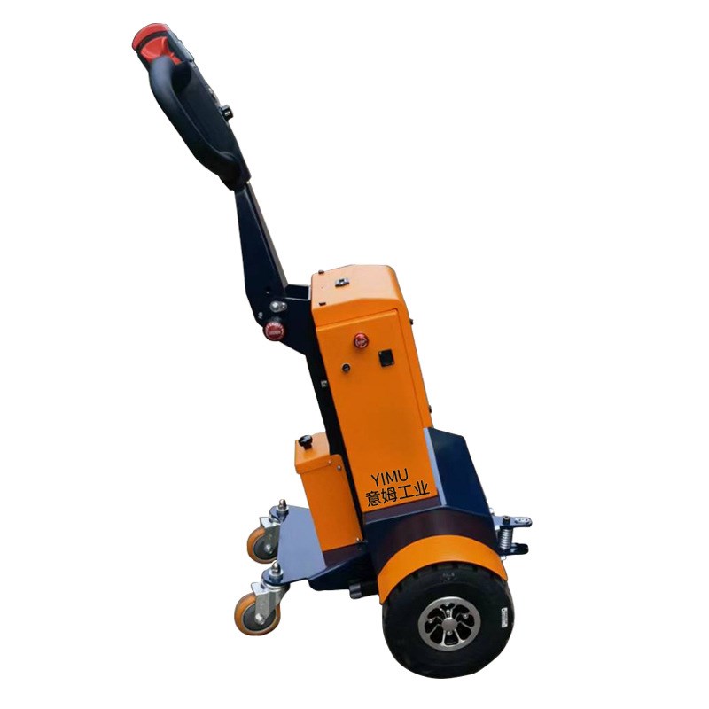 步行式电动牵引车小型充电手拉式电动牵引车工厂机杨电瓶牵引车头