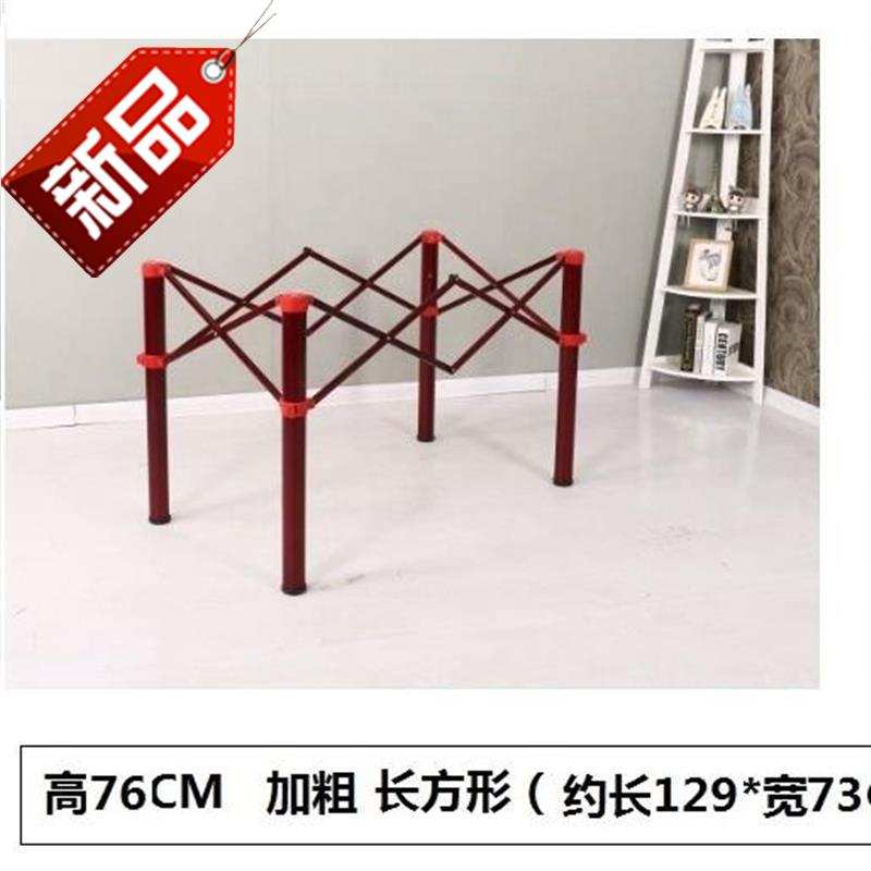 伸缩m桌腿餐桌简易可不u锈钢支架折叠脚沙画架子家用方桌脚