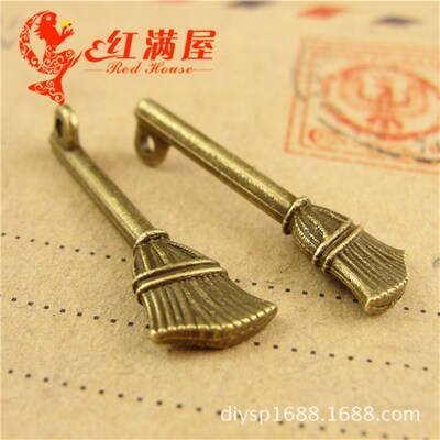 A4077两色可选1.2克 魔法扫帚 手工DIY饰品配件 100个/包