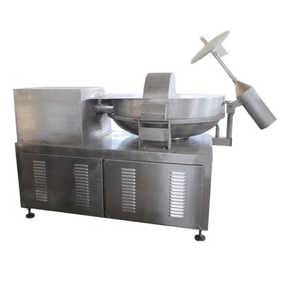 自动出料猪肉泥牛肉泥斩拌机 全自动亲亲肠香肠台湾烤肠斩浆机