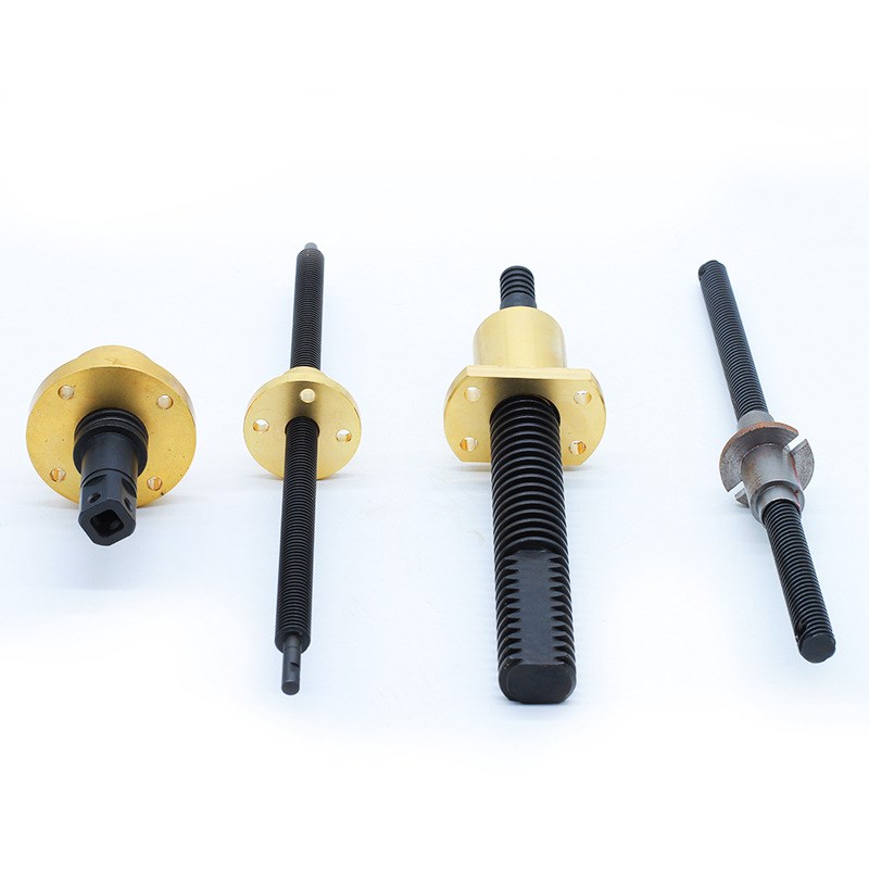 滚扎丝杆高精度双螺母45钢滚珠丝杆螺母套装微型螺杆机床传动丝杠