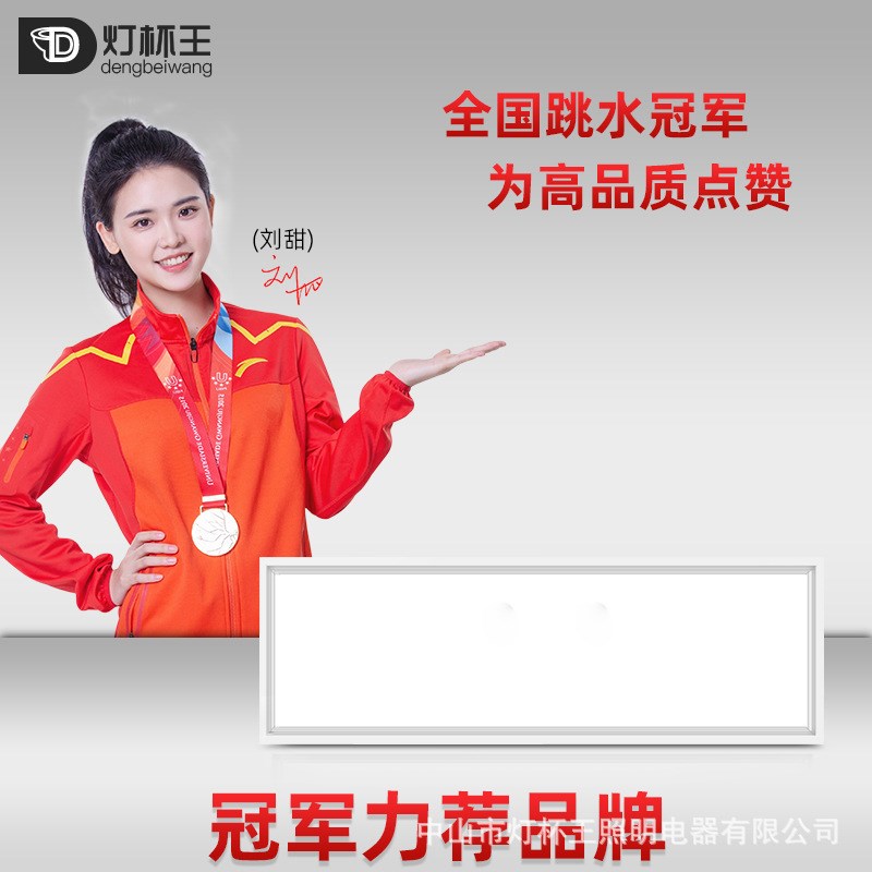 led平板灯300*900嵌入式铝扣板面板灯60*120集成吊顶办公室长条灯