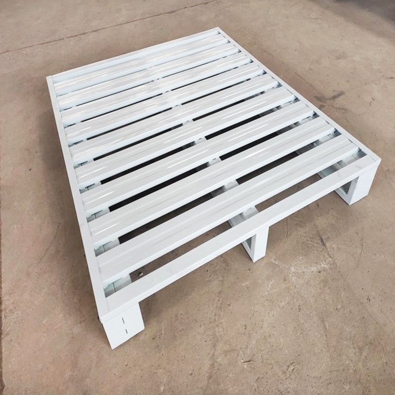 1.2米金属托盘厂家现货 叉车搬运铁托盘 钢托盘3吨四面进叉防滑型