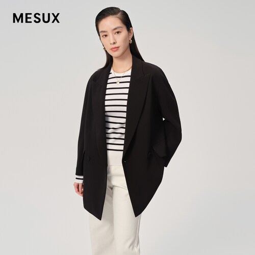 MESUX米岫女装大廓形西装外套女宽松外搭MLSUF304