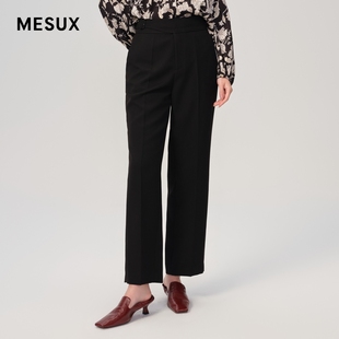 装 女长裤 饰腰袢西装 休闲裤 MLSUQ402 裤 MESUX米岫女装