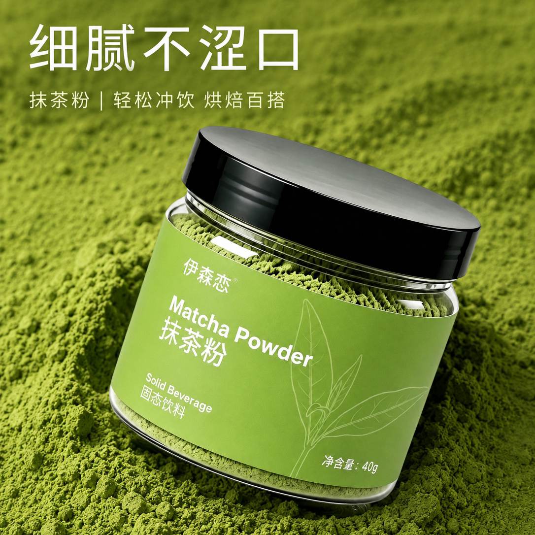 日式五十铃纯抹茶粉烘焙冲饮咖啡奶茶蛋糕点心专用天然抹茶粉低脂