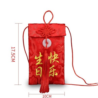 老人万元红包过寿福如东海寿比南山贺寿祝寿宴爷爷奶奶父母生日礼