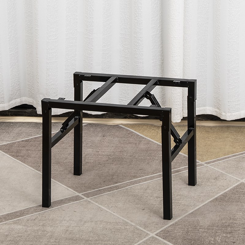 折叠桌子腿家用支架可折叠桌架子金属铁架 饭桌腿支架 餐台脚桌腿
