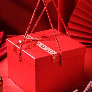 春节礼盒空盒免费刻字送礼年货礼盒伴手礼结婚礼盒空盒子糖果礼盒