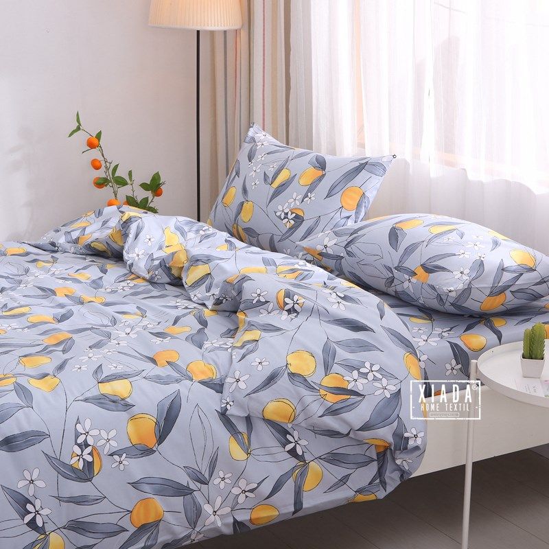 唯美春桃 秋冬纯棉被套单件1.5x2.0x2.3全棉斜纹被罩可裸睡日式风