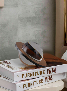 迷你水晶小行星北欧轻奢酒柜装饰品创意简约售楼处电视柜软装摆件