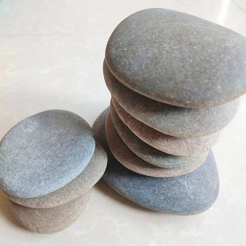 天然扁平鹅卵石原生鱼缸造景乌龟晒台装饰DIY 画彩绘儿童卡通创意图片