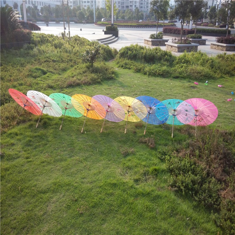 包邮舞蹈伞透明伞工艺伞古典江南雨花伞演出道具伞透明伞儿童小伞