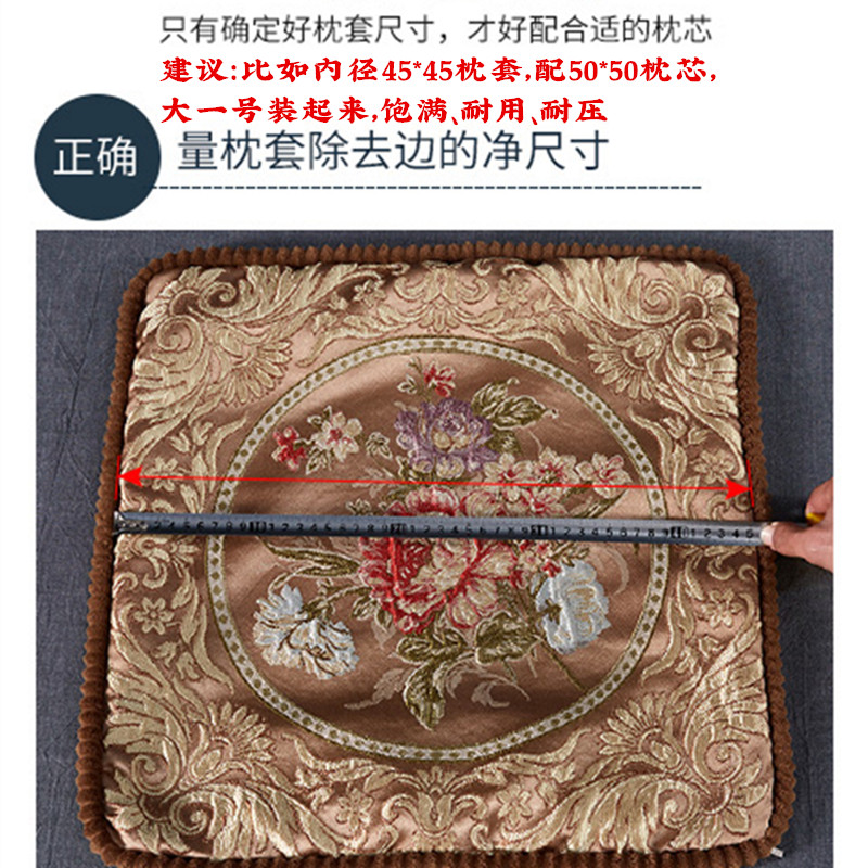 抱枕芯50 45 55 60 65正方形飘窗靠垫芯酒店软装布艺全棉靠枕芯