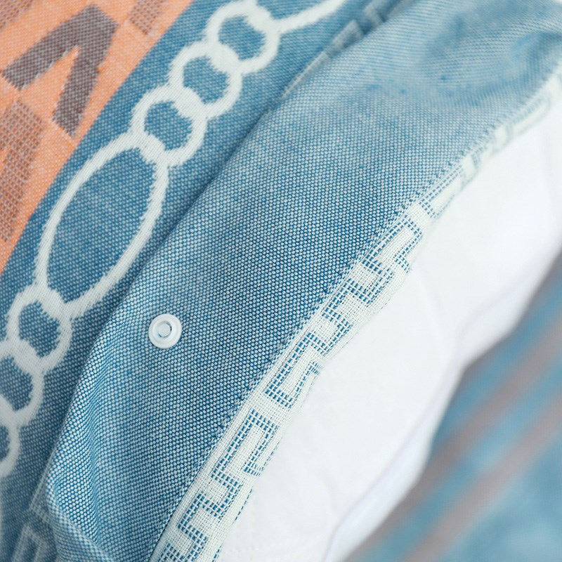 一对装纯棉枕套全棉时尚花色水洗棉纯棉纱布柔软透气冬季大号加厚