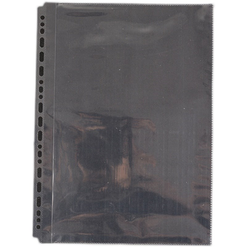 8寸双面加厚活页插袋 A4 B5 A5侧入式6孔20孔高清透明文件袋琴谱