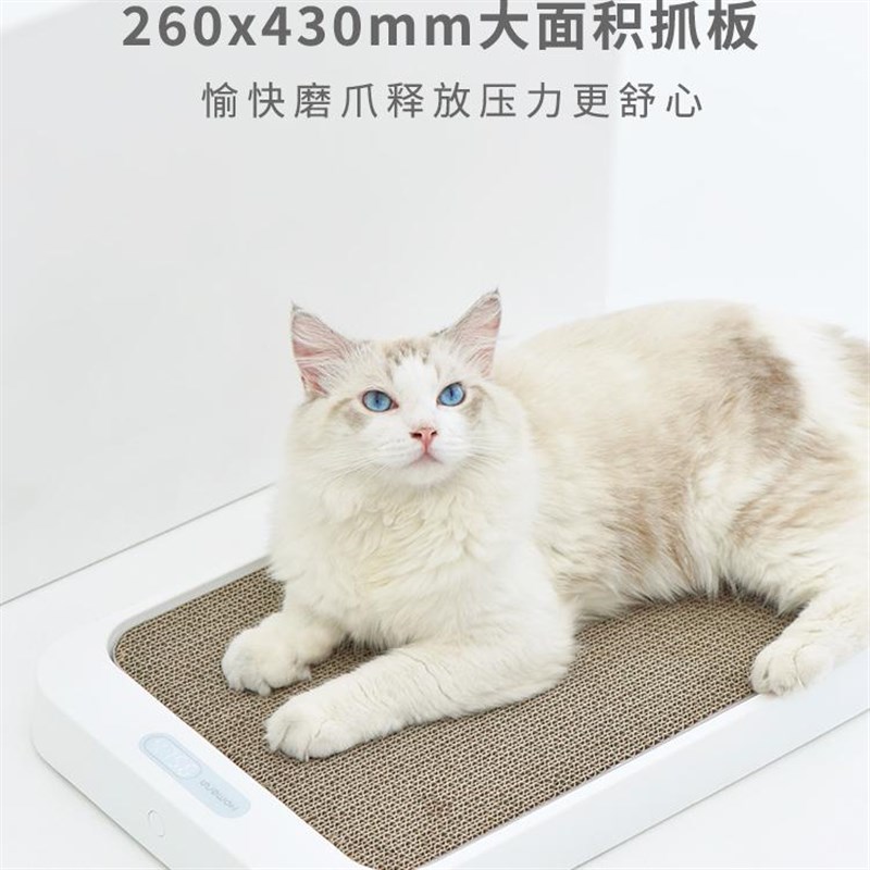 霍曼homerun 猫抓板宠物体重秤爪垫带称重功能猫咪磨爪称重小型