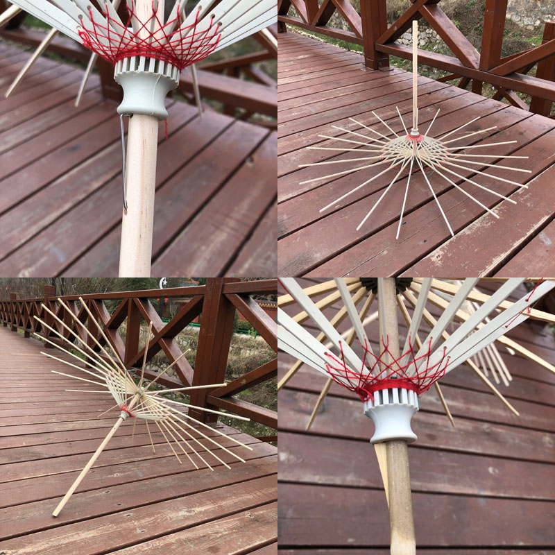 油纸伞diy材料包伞架配套伞骨舞蹈伞演出配件吊顶装饰伞手工制作