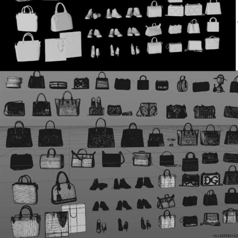 blender各类女士手提包挎包背包c4d手提袋桶包3d模型fbx建模obj,商务/设计服务,设计素材/源文件,淘宝优惠券,粉丝福利购,淘宝优惠卷