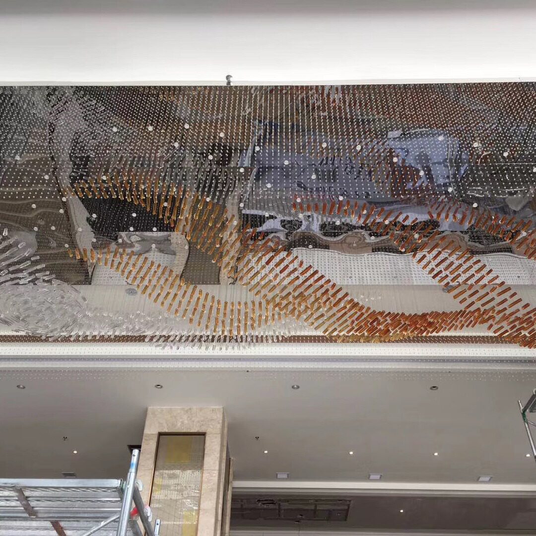 水晶灯酒店工程售楼部吸顶灯客厅长方形奢华高档现代大型大厅灯具