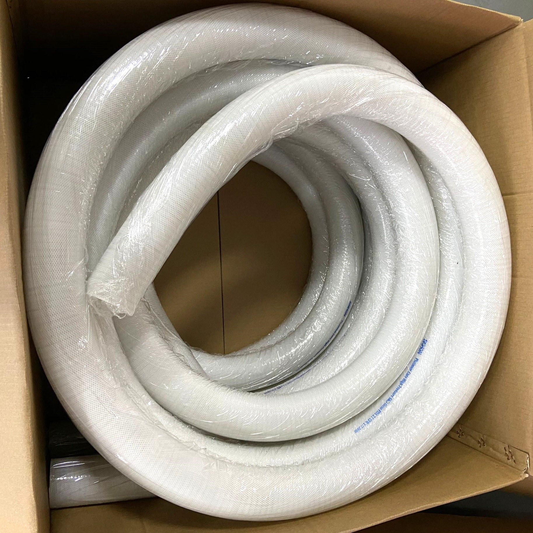 GREATFLEX白色灌装软管高温卫生快装钢丝硅胶管夹布FP30