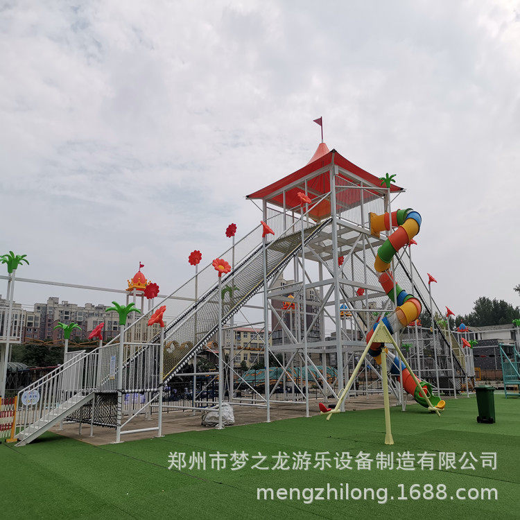 四川自贡户外无动力蹦蹦云乐园沙窝儿童跳跳云蹦床厂家