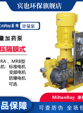 miltonroy米顿罗泵mRoy型MRB12-R19 R12 R10双隔膜破裂检测计量泵