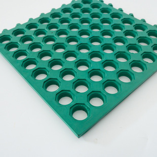 可拼接酒店商业厨房橡胶孔垫/种猪采精垫/厨房橡胶止滑脚垫胶垫 J
