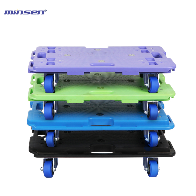 鸣升可拼接周转车乌龟车搬运平板工具车移动推车静音万向拉货拖车