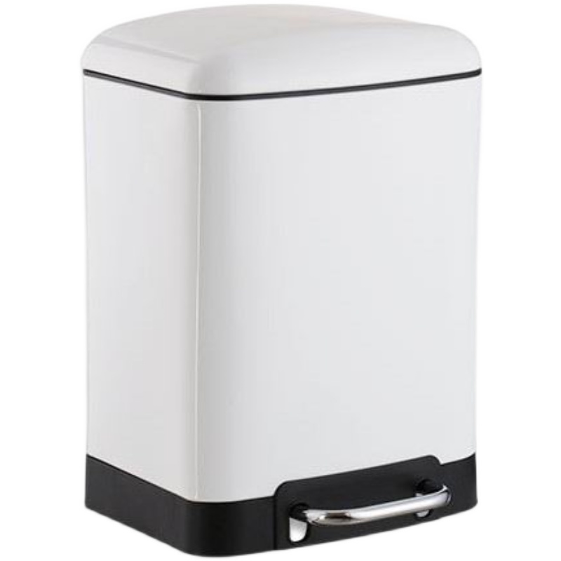 垃圾桶带盖家用脚踏式不锈钢简约创意厨房间客厅卧室卫生间静音桶