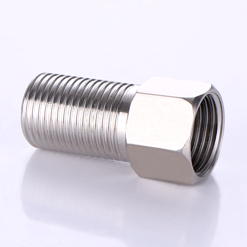 不锈钢内外丝直接内丝接头加长1寸变6分转4分管古变异径水管配件