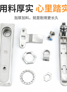 MS834带挂平面锁304不锈钢配电箱锁工业设备控制柜门锁机箱机柜锁